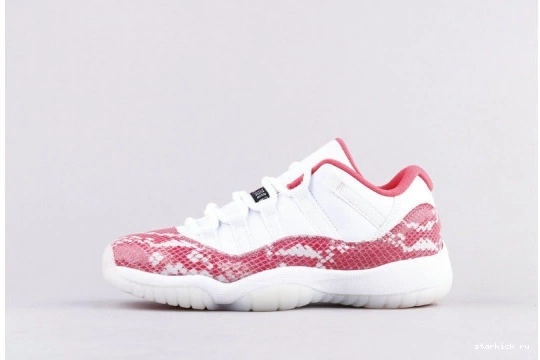 "Pink  Jordan AH7860 11 106 Snakeskin" AH7860 106 Retro Air Low 0108